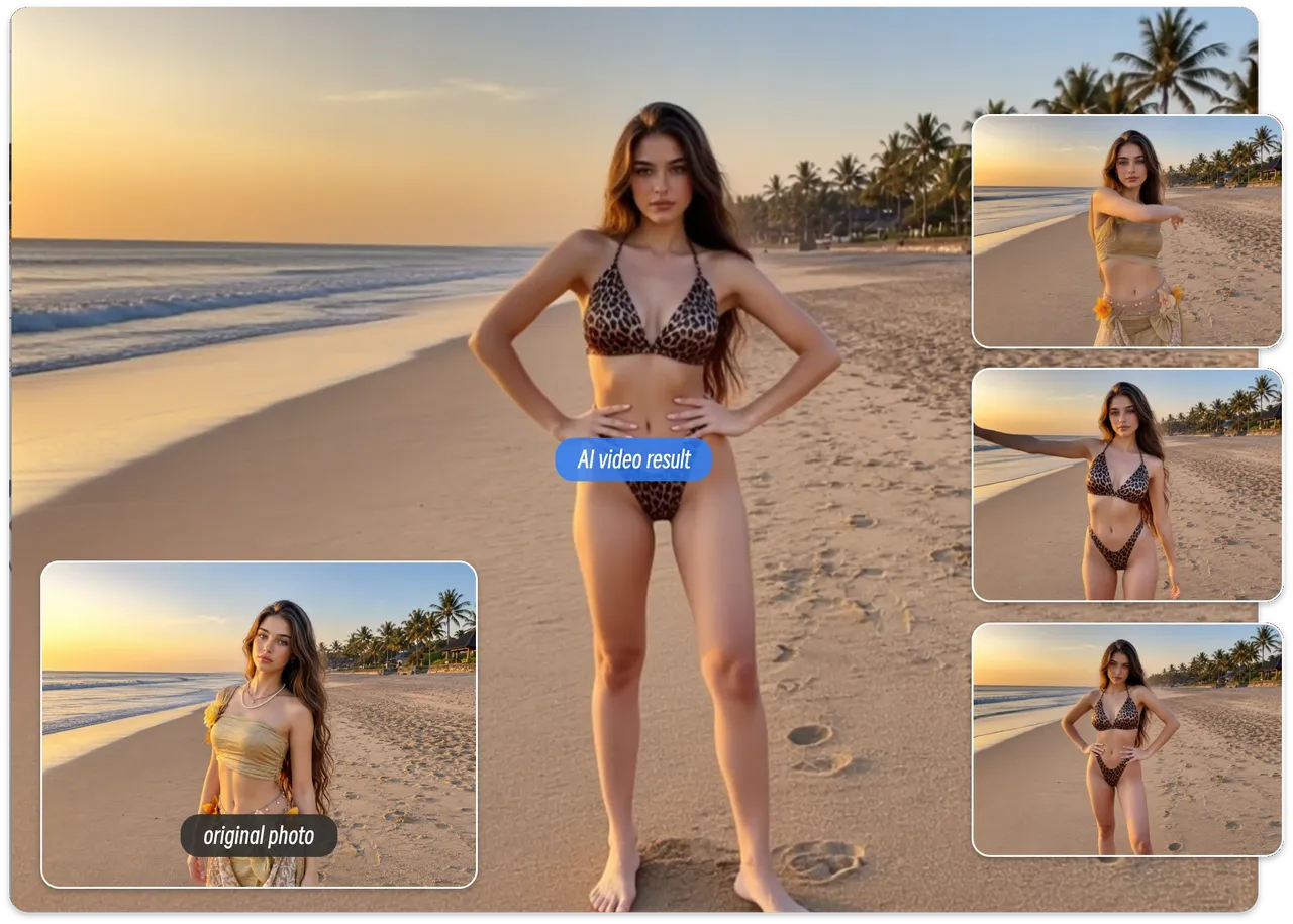 Convertir fotos de vacaciones en videos de playa