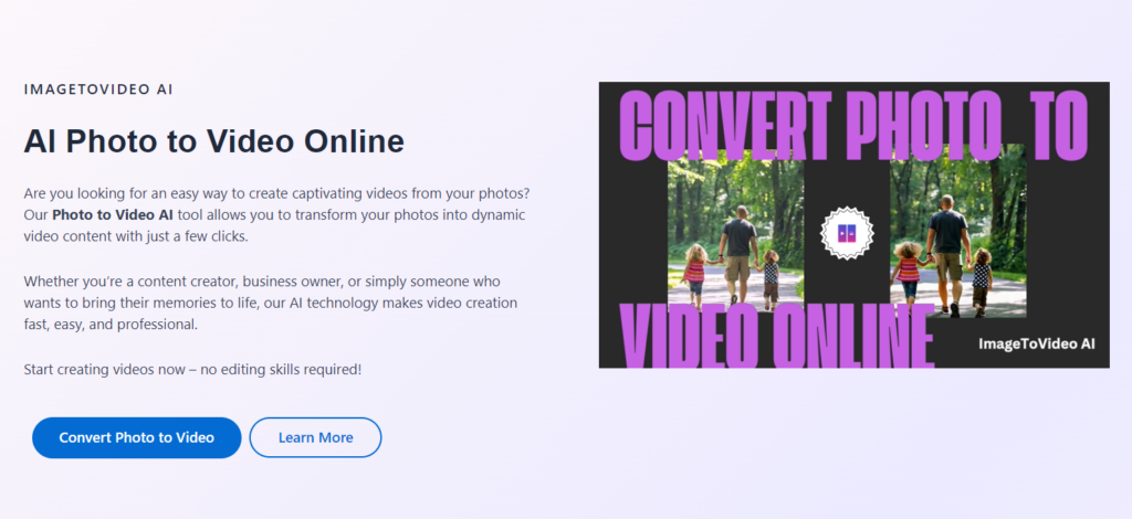 AI Photo to Video Online