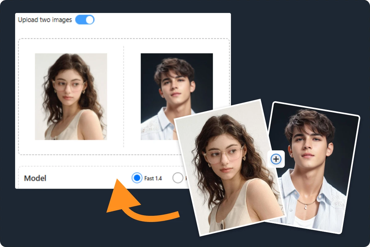 Step 1 Upload&Crop an image