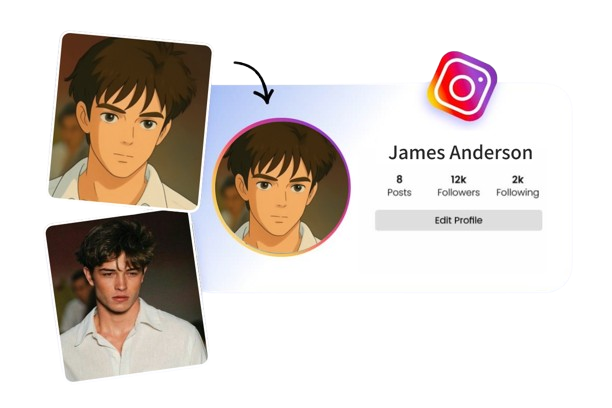 Personal Image Transformed into Studio Ghibli Style