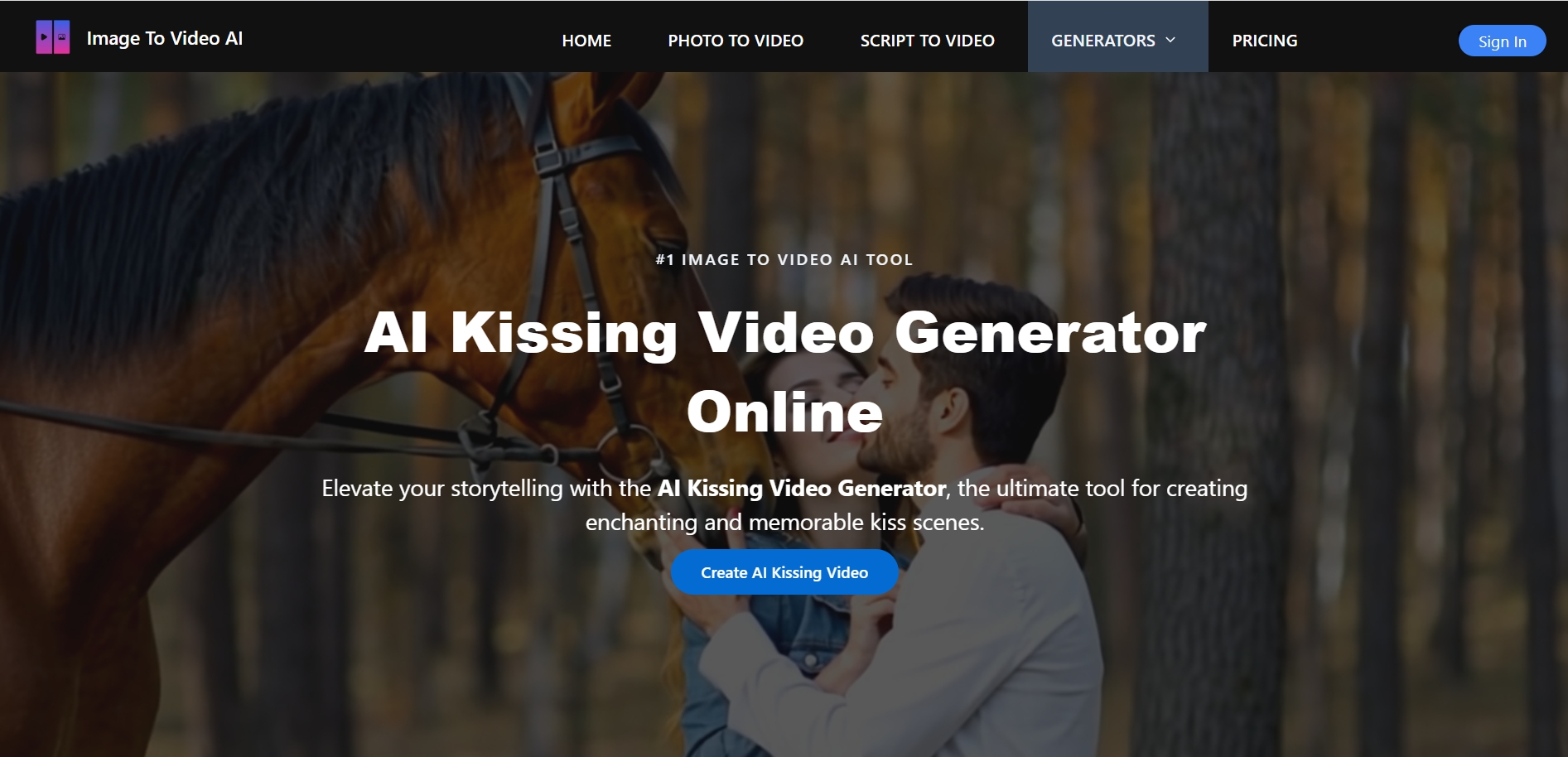 AI Kiss Video Generator the best AI video generator-AI Kiss Video Generator
