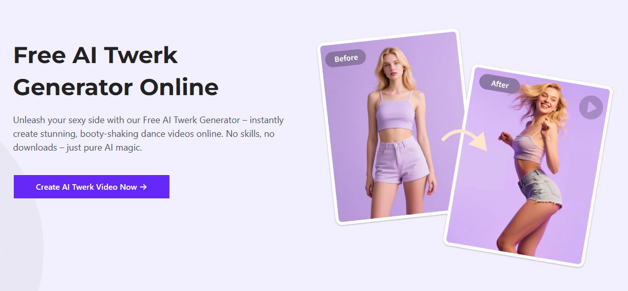 Key Features of ImageToVideo AI’s AI Twerk Function