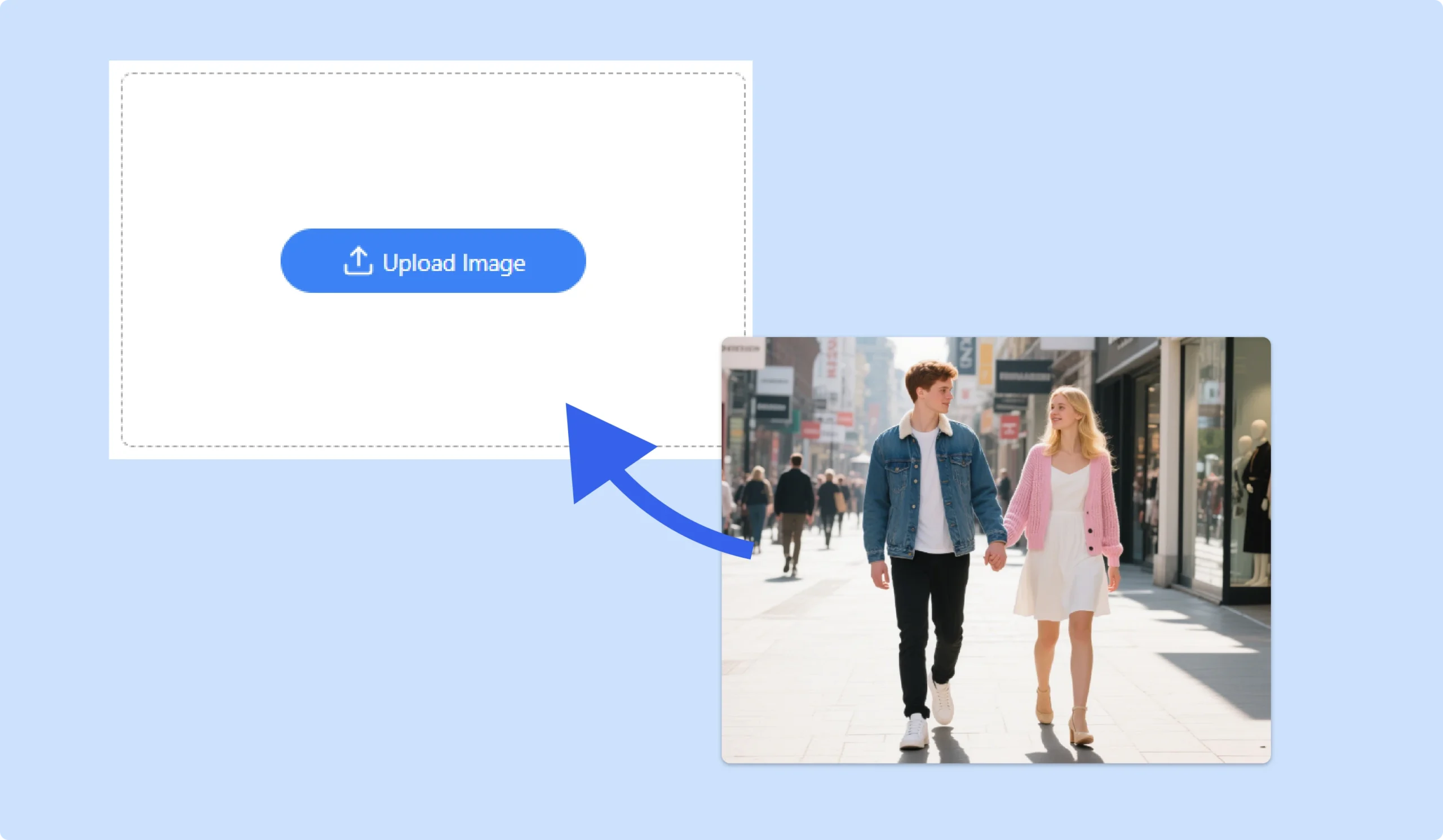 Use Our AI Fight Generator - Step1 Upload Your Image