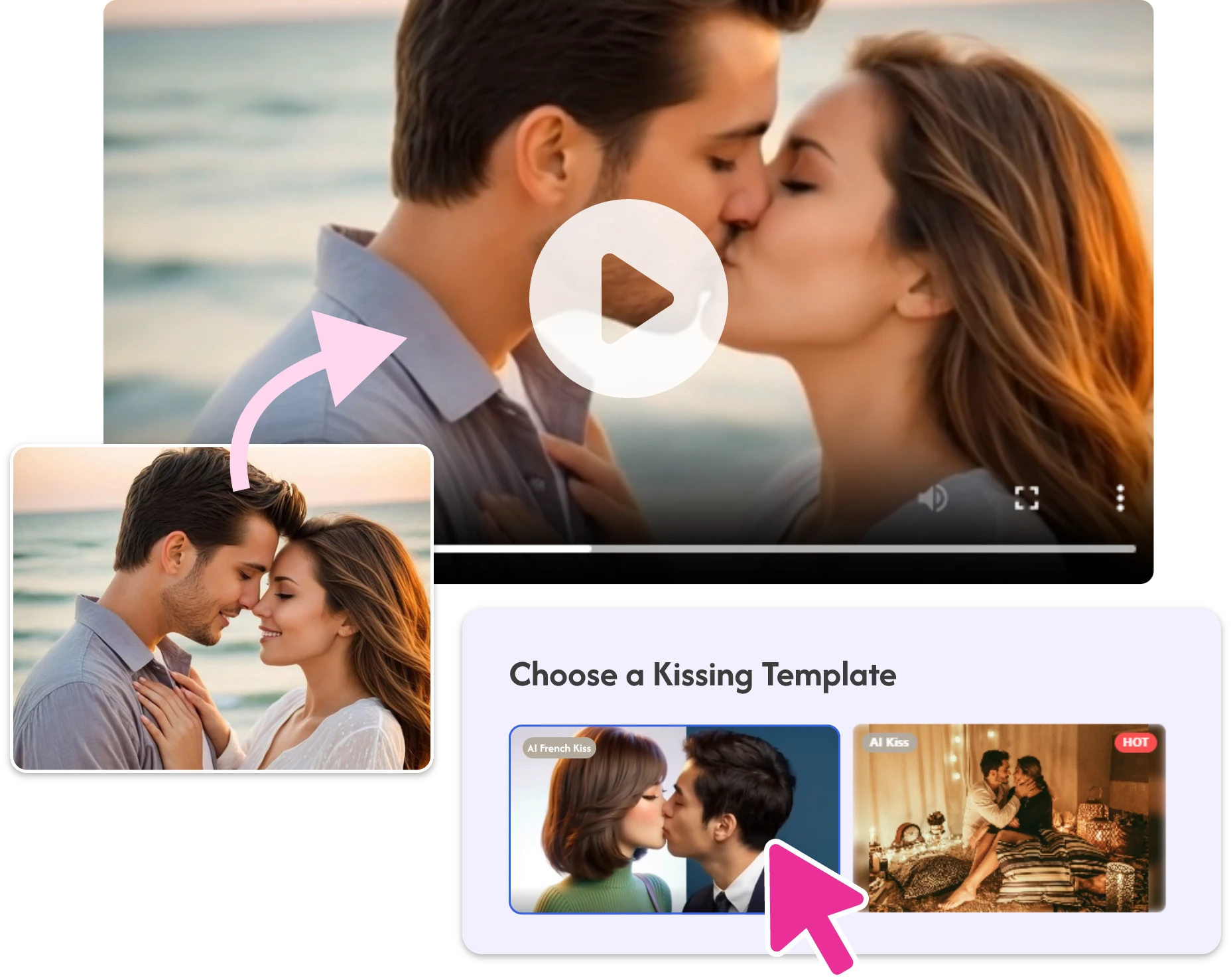 Choose the AI French Kiss Template for Quick Generation