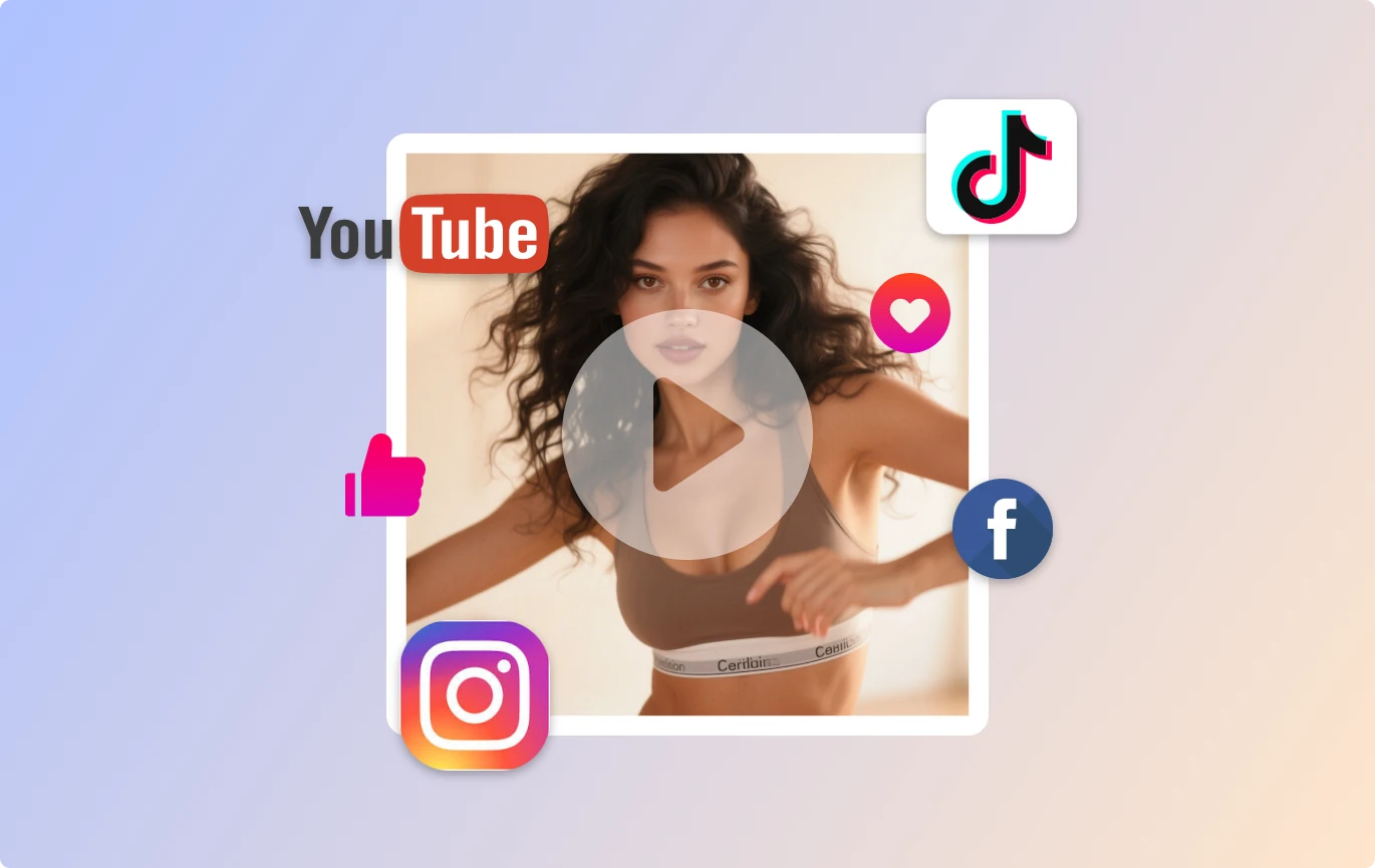 The watermark-free AI swing video makes it easy for you to share on your social media platforms at any time.