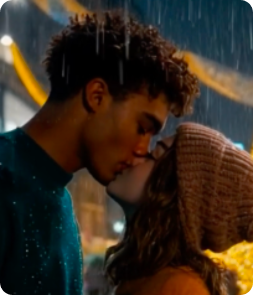 AI Rain Kiss