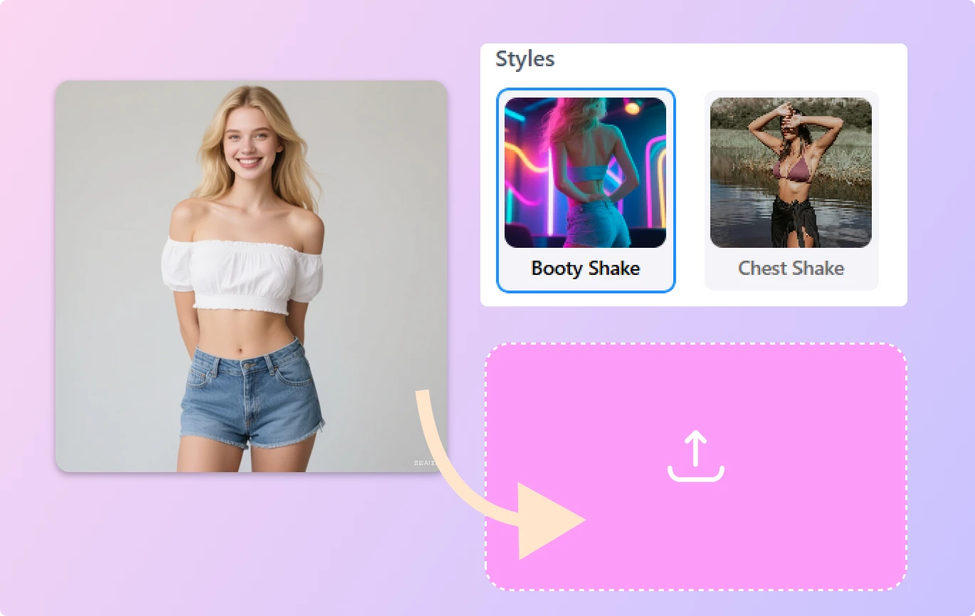 Step 1 Upload Photo & Select Shake Mode