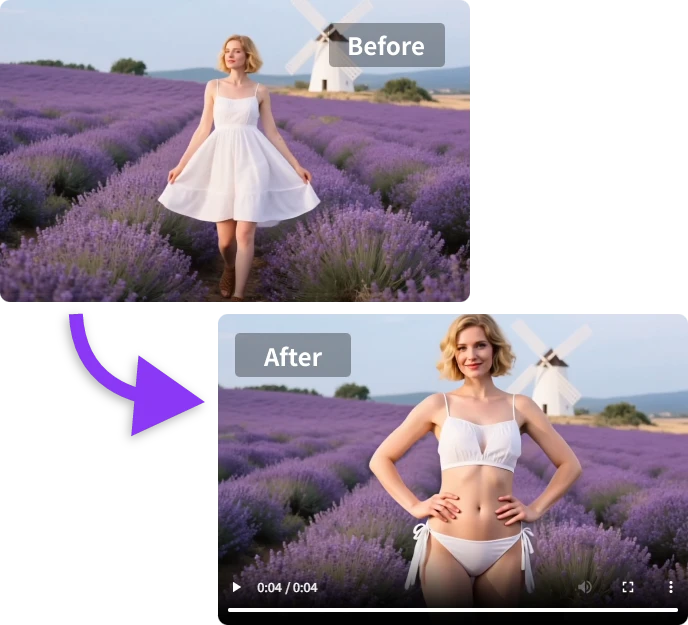 Let AI recreate your bikini video with photos