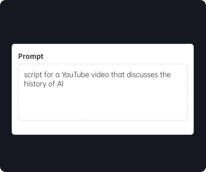 Step 1 Enter Your Prompt