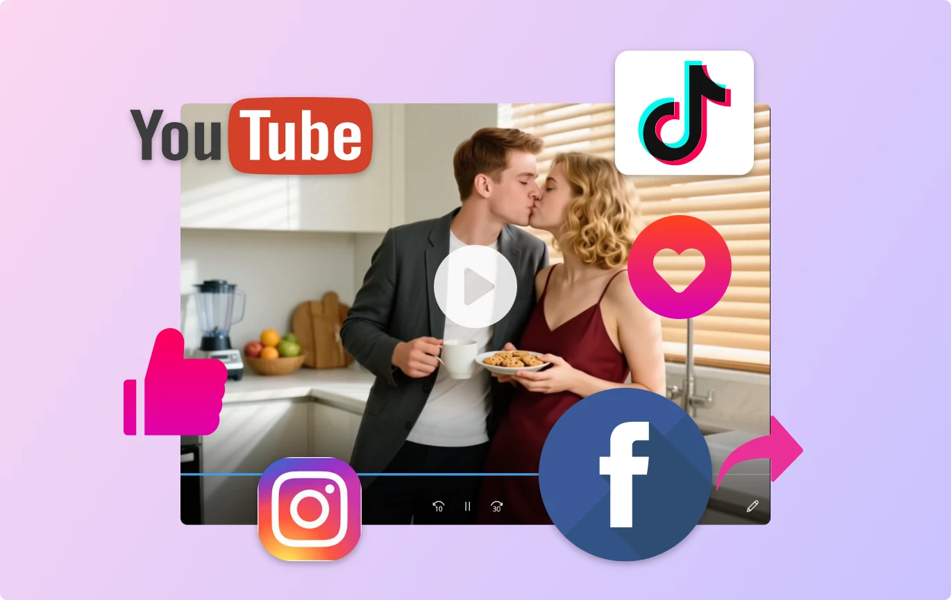 step 3 of Use Our AI Kiss Me Feature