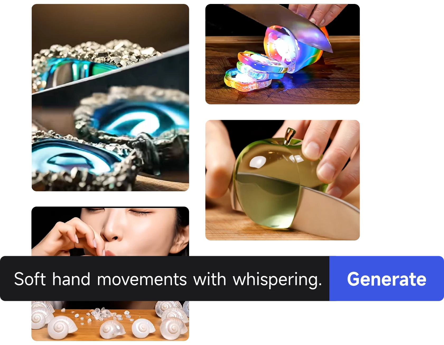 Create ASMR Effect Videos from Simple Prompts Create ASMR Effect Videos from Simple Prompts