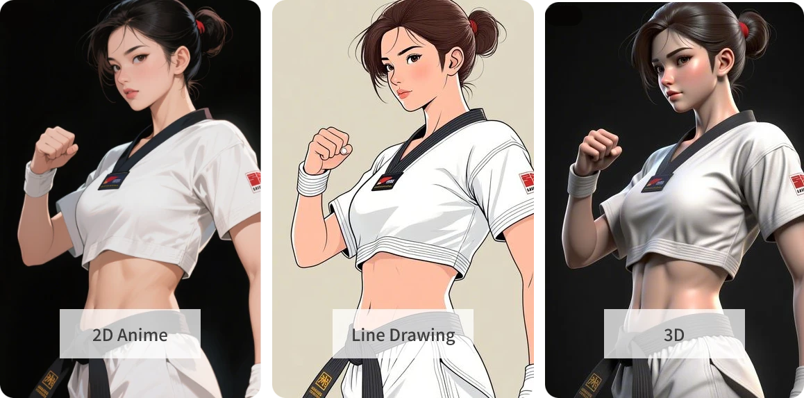 Customize your AI character to a high degree Customize your AI character to a high degree