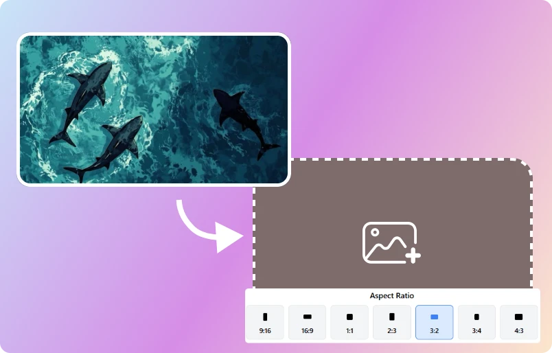 How to turn image to video with AI? - Step 1 Upload & Crop An Image