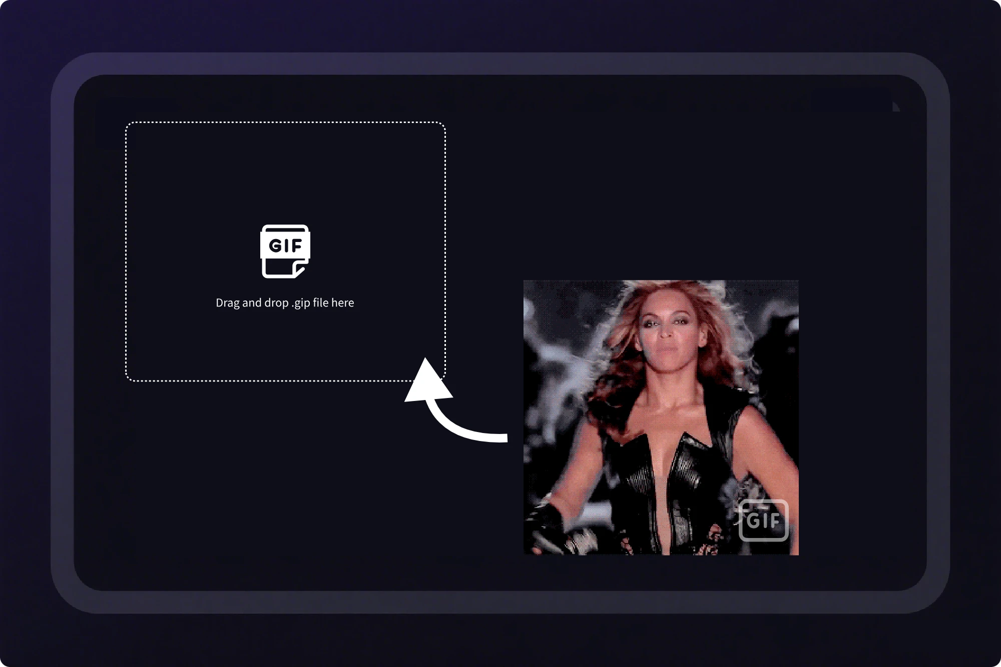 Choose any GIF you want to edit. Choose any GIF you want to edit.