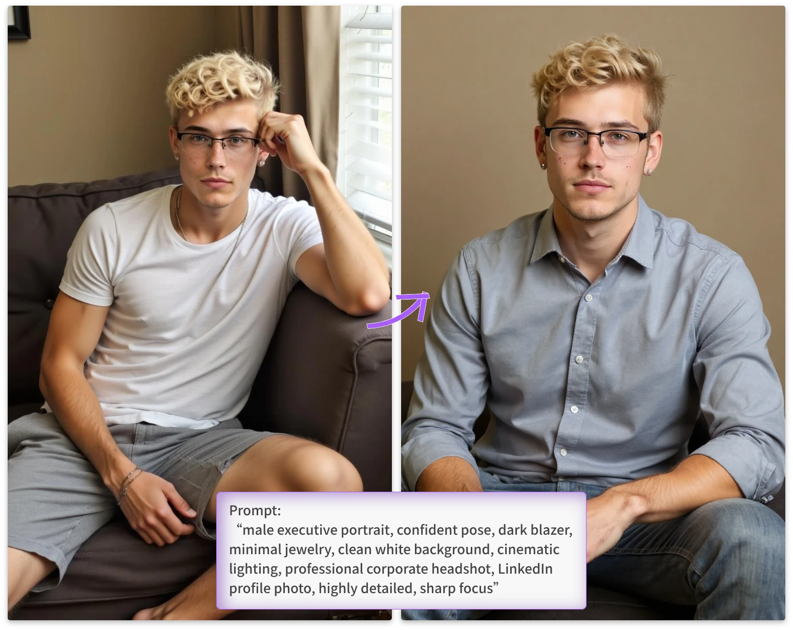 Transform Everyday Photos into Professional LinkedIn Portraits