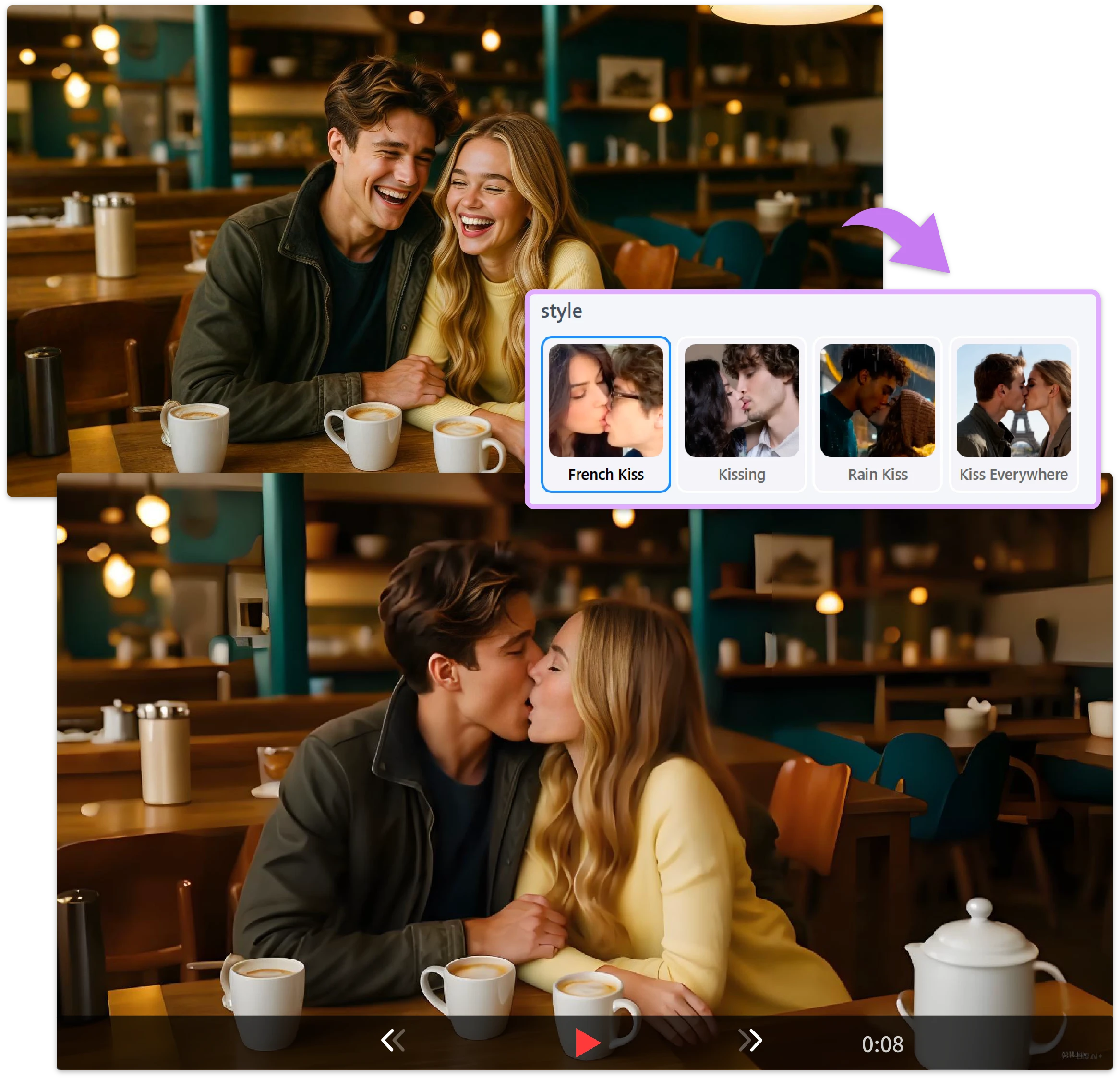 AI Kiss Free: Transform Photos Into Romantic Motion