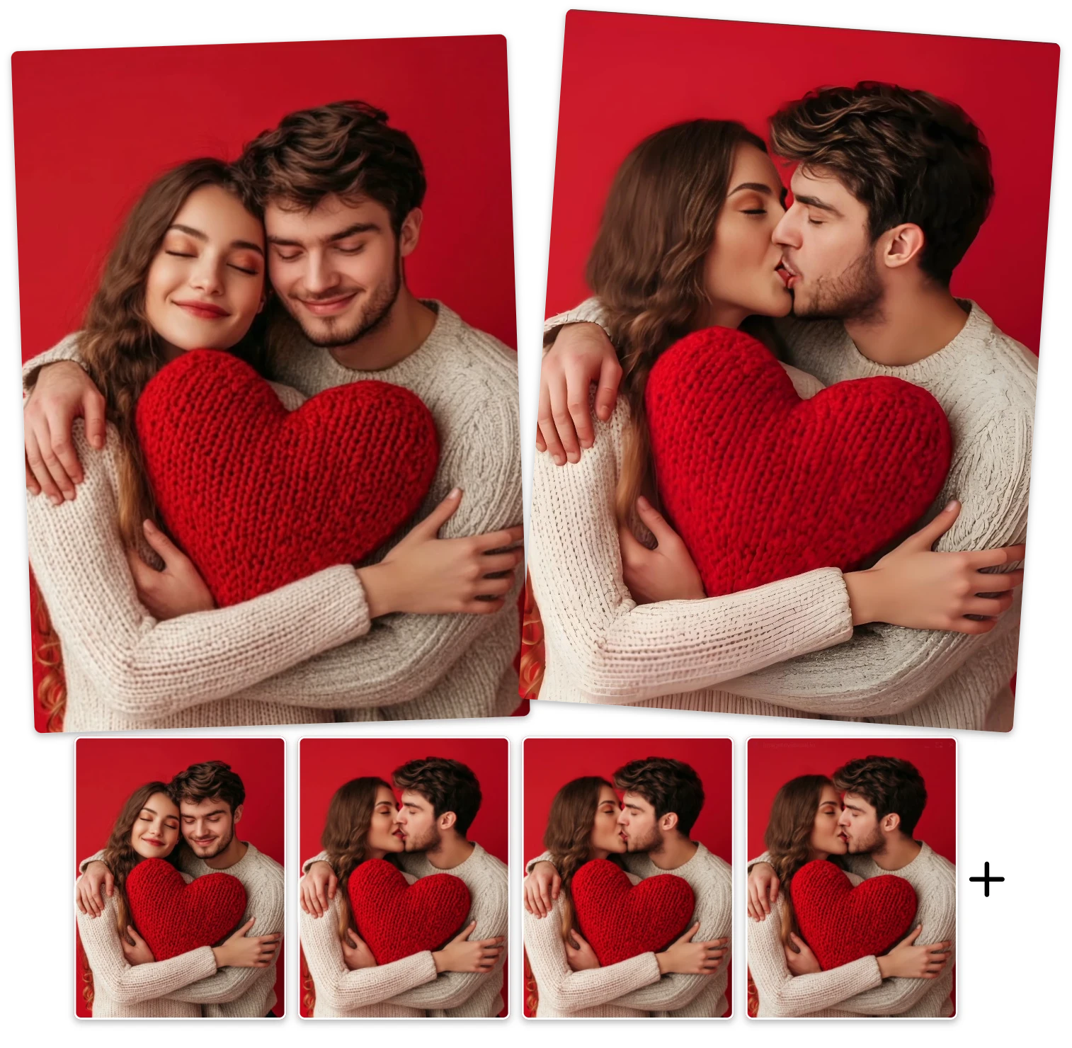 Produce Gentle, Continuous Family Kissing Videos