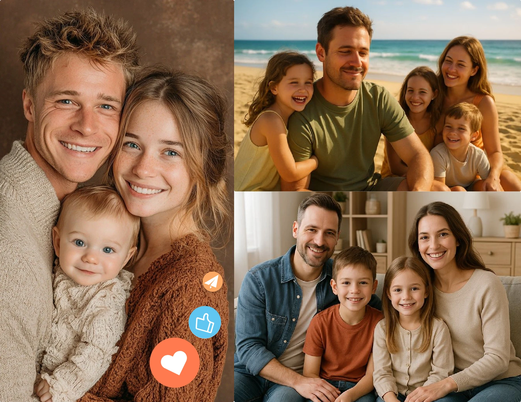 Create Natural Family Group Photo