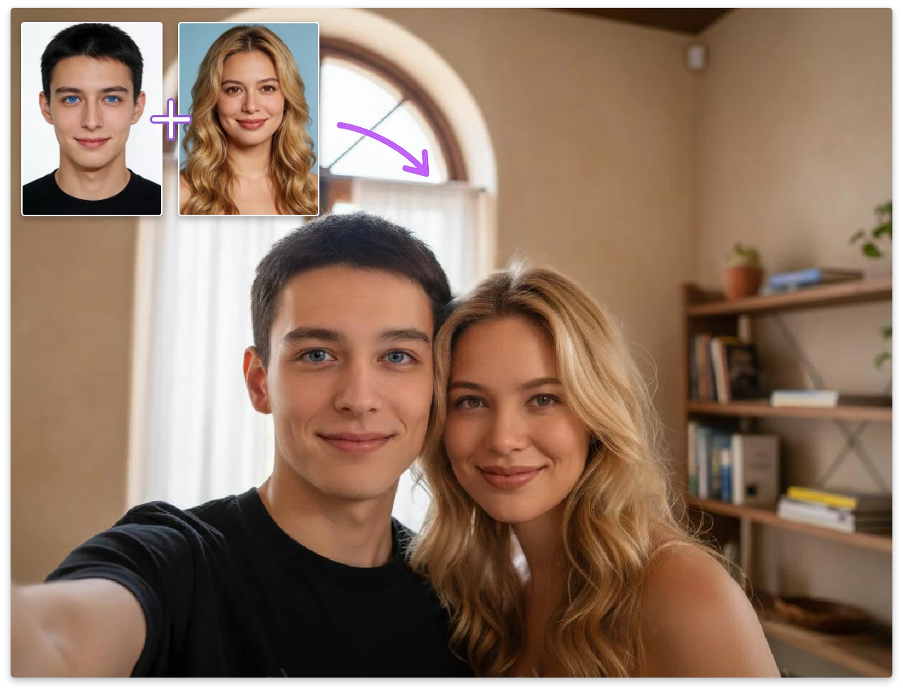 Generate Group Photo with Online Influencers