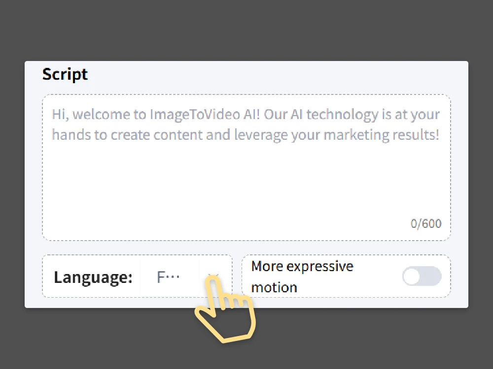 Step 2: Add Your Script or Voice