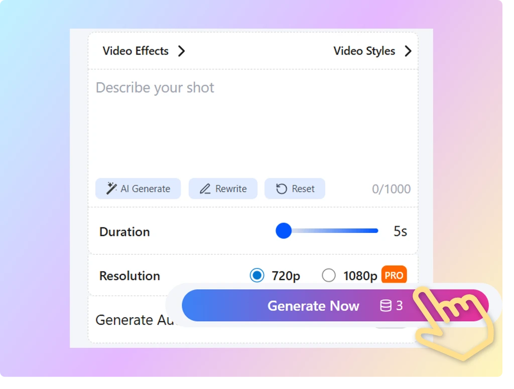 Step 2: Choose a Video Style or Template