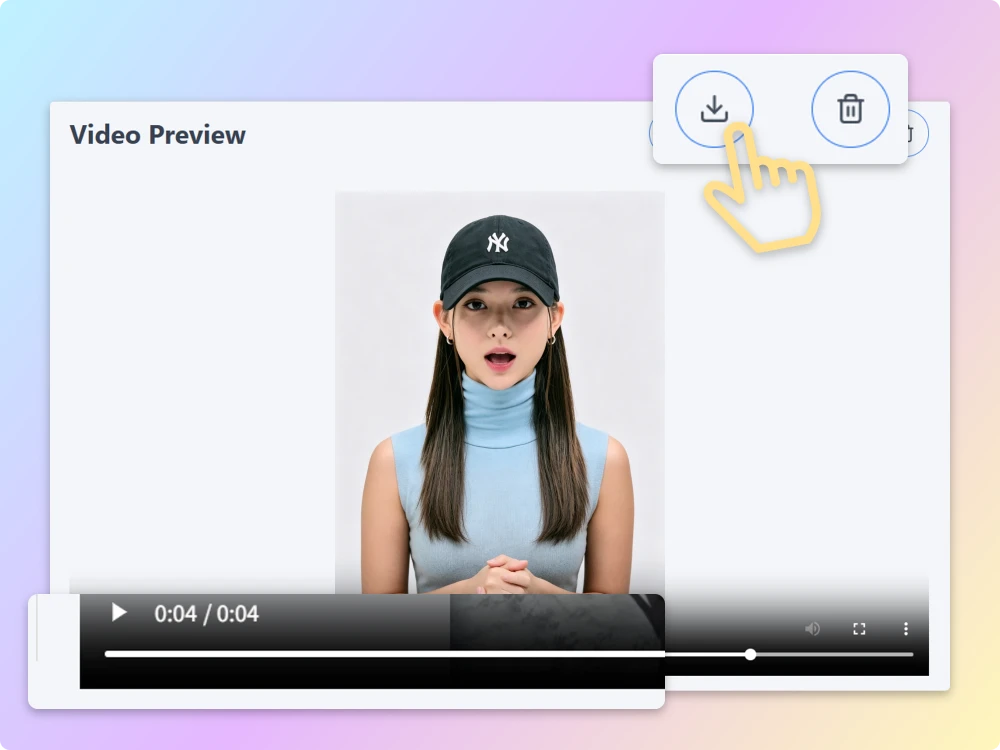 Step 3 Generate AI Talking Video