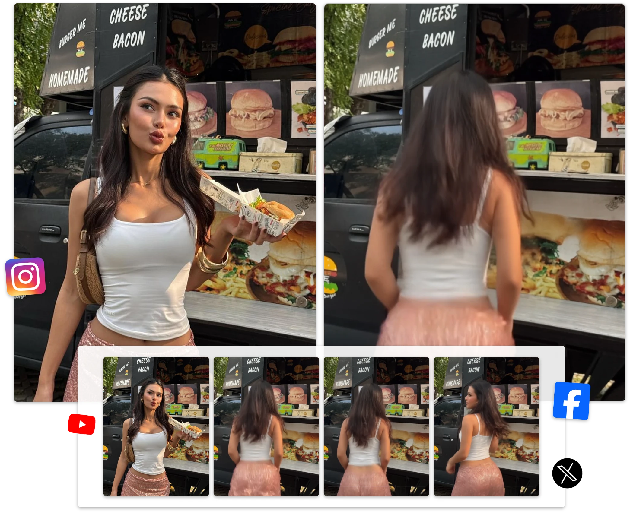 AI dance video generated for TikTok reels content