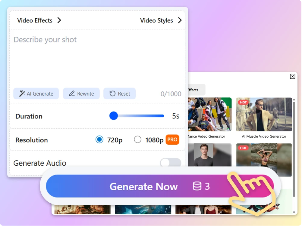 Step 2 Input Your Ideas & Adjust custom options