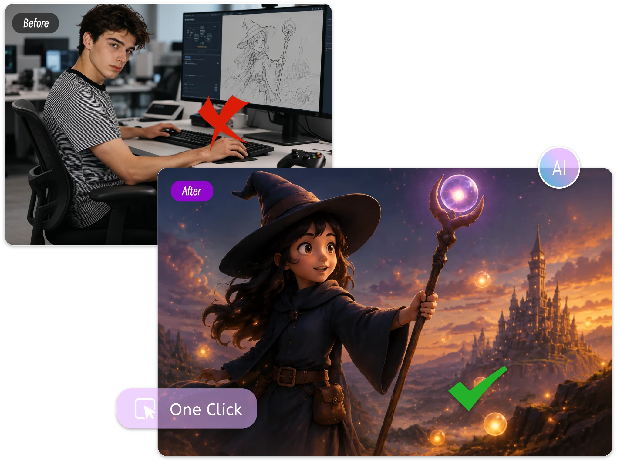 Animate Characters and Fantasy Scenes