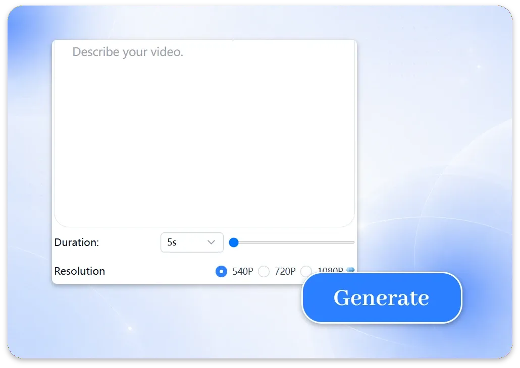 Étape 2 : Ajoutez votre prompt vidéo