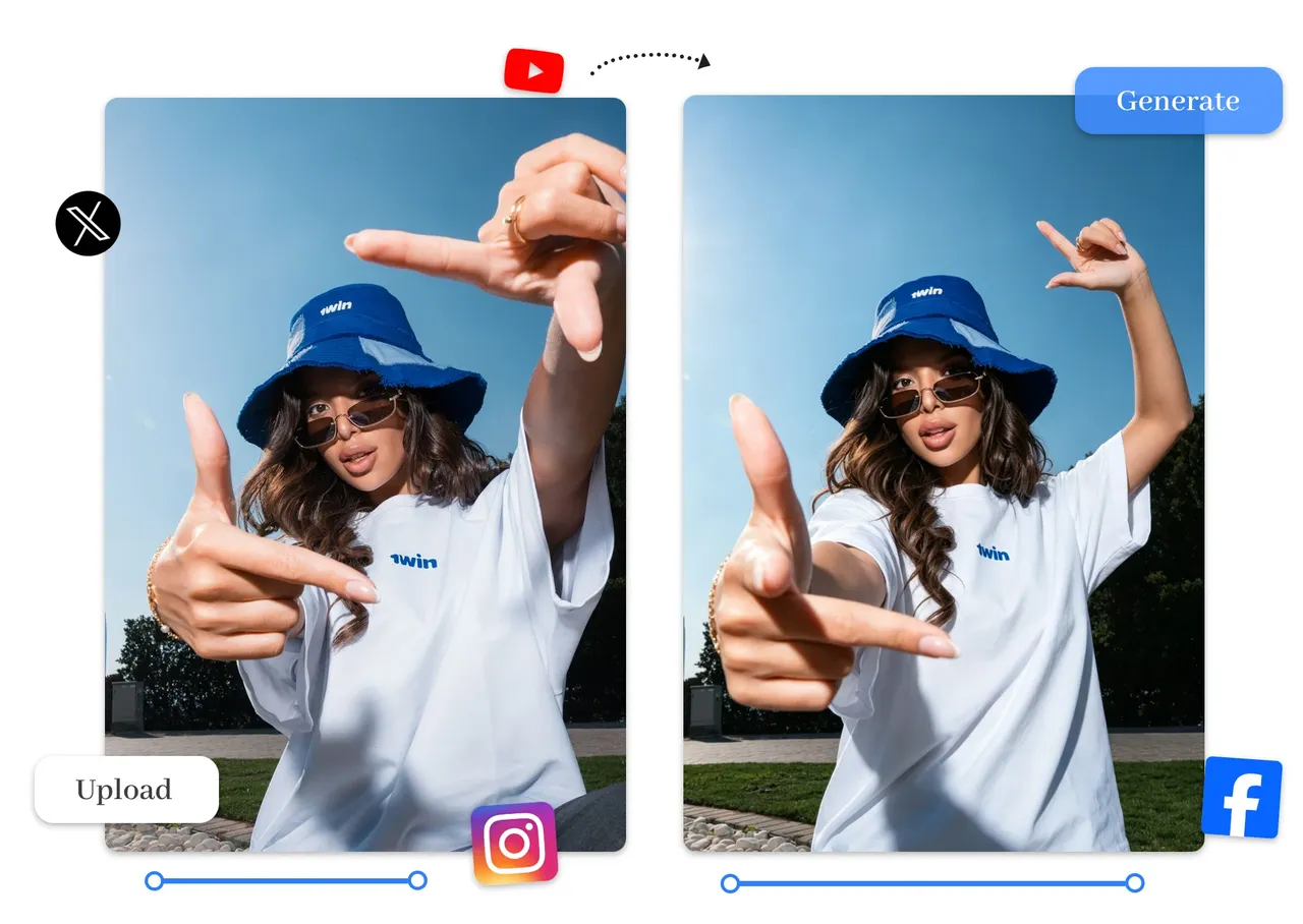 Extension vidéo IA pour réseaux sociaux