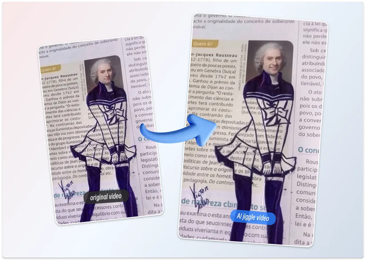 Créer une vidéo AI Jiggle de portrait
